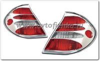 Toyota Camry 30 (02-06) фонари задние хромированные красные с белым, комплект 2 шт.